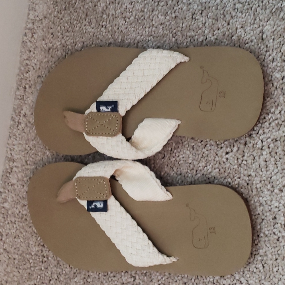 Boys size 13 Vineyard Vines flip flops.  Never worn.